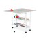 Kangaroo Sewing Furniture Dixie Cutting Table with Expandable Work Surface & Storage Shelves